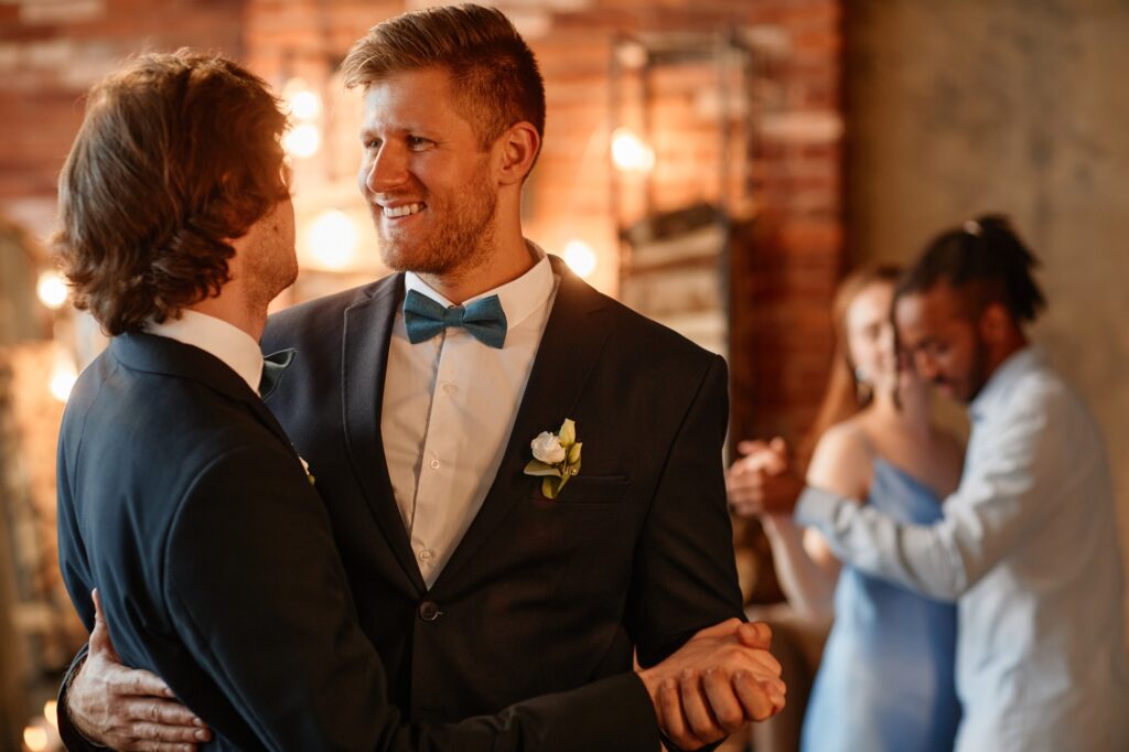 Same Sex Couple Dancing in Wedding